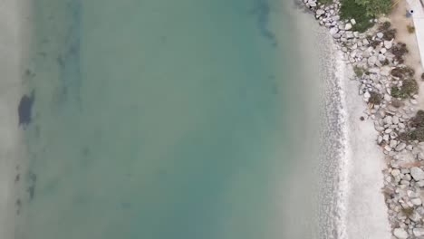 slow-pan-down-drone-view-of-Delmar-lagoon