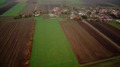 Drone-Aerial-footage-with-the-FIMI-X8-SE-over-Schalladorf,-Lower-Austria