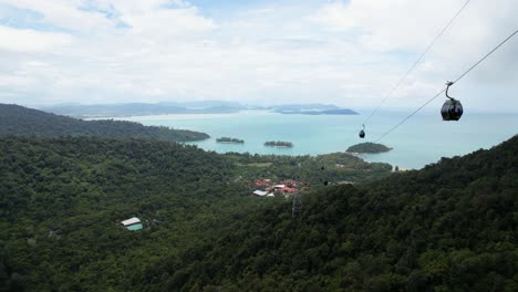 Langawi-Sky-Cab-En-Langkawi,-Malasia