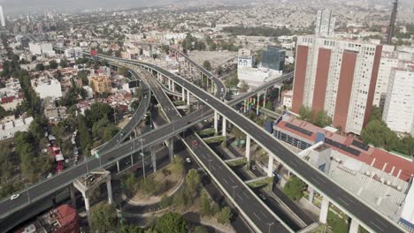 Aerial-Drone-Traffic-Highway-in-Mexico-City