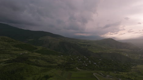 Apnia-Village-On-The-Highland-Mountains-In-Samtskhe-Javakheti,-Southeast-of-Upper-Vardzia-In-Georgia