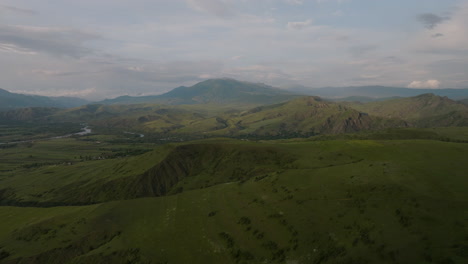 Verdant-Valleys-Near-Apnia-Village-In-Samtskhe-Javakheti,-Gogasheni,-Georgia