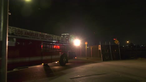 Fire-trucks-respond-with-lights-and-sirens-to-911-call