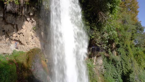 Edessa-Wasserfälle-Griechenland,-Handgehaltene-Echtzeit-4k-Aufnahmen