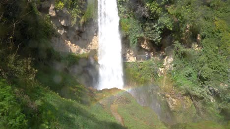 Edessa-Waterfalls-Greece,-Handheld-Shot-Real-time-4K-Footage