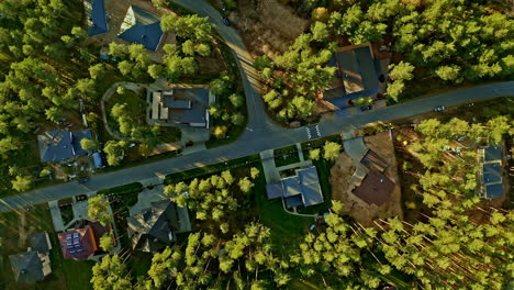 top-down-drone-images-of-a-residential-area-in-a-green-environment-in-latvia-near-the-village-of-baltezers