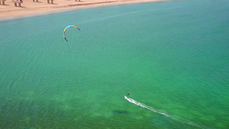 Aerial-view-Kite-Surfing