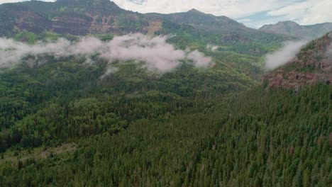 Drone-view-of-colorado's-mountains-with-a-lot-of-pine-trees