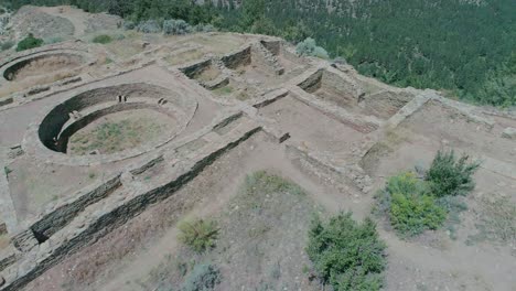 Aerial-view-of-ruins-on-top-of-a-mountain-in-Colorado