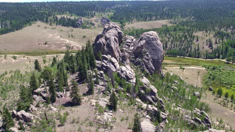 Drohnenansicht-Der-Rocky-Mountains-In-Colorado