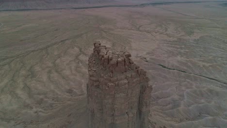 Aerial-view-of-a-rock-monument-in-Four-Corners-in-the-USA