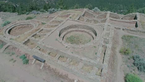 Aerial-view-of-ruins-in-country-side-of-Colorado