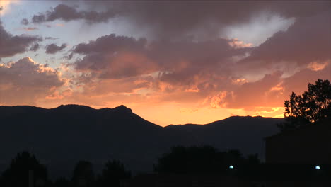 A-Beautiful-Clip-of-a-Colorado-Mountain-Range-at-Sunset