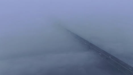 Highway-bridge-over-a-cloud-of-dreamy-atmosphere