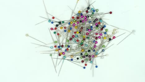 colorful-sewing-pins,-map-pins