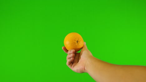 Orange-Mit-Grünem-Hintergrund-Kotzen-Orange-Mit-Grünem-Bildschirm---Grüner-Hintergrund