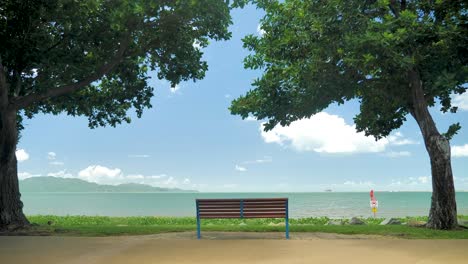 beach-landscape-near-the-strand,-townsville,-Queensland-Australia