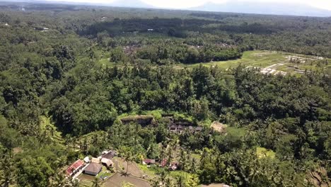 Above-Ancient-Temple-Gunung-Kawi,-in-Ubud,-Bali-in-Indonesia