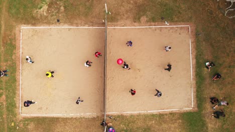 Aerial-shot-people-playing-in-Colombia