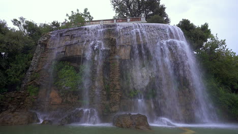 Cascade-du-Casteu-located-at-the-Castle-of-Nice-in-the-rain