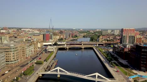 Fly-over-the-Glasgow-Clyde-river