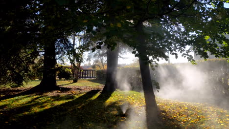 Popup-Sprinklerspray,-Das-Im-Herbst-Zur-Überwinterung-Ausgeblasen-Wird