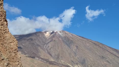 Luftaufnahme-Des-Vulkans-Teide-Auf-Teneriffa,-Kanarische-Inseln,-Spanien