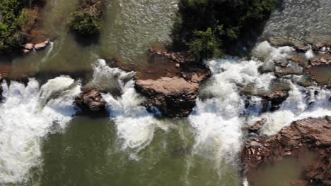 Aerial-of-Tad-Hang-Waterfall,-Bolaven-Plateau,-Salavan-Province,-Laos