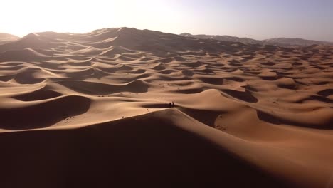Antenne:-Sanddünen-Wüste-Sahara