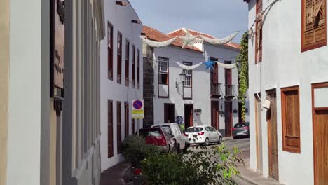 Blick-Auf-Die-Straße-Der-Stadt-Garachico-Auf-Teneriffa,-Kanarische-Inseln,-Spanien