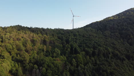 Windturbinen-Erneuerbarer-Strom-Macht-Luftbild