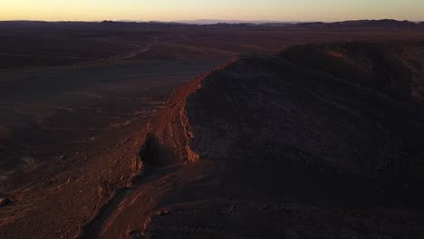Antenne:-Sonnenuntergang-In-Der-Sahara-Wüste