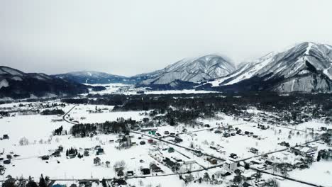 Luftbild-Von-Schnee-In-Hakuba