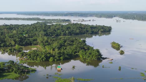 Paisaje-Aéreo-De-La-Zona-Rural-Afectada-Por-Las-Inundaciones-En-Bangladesh