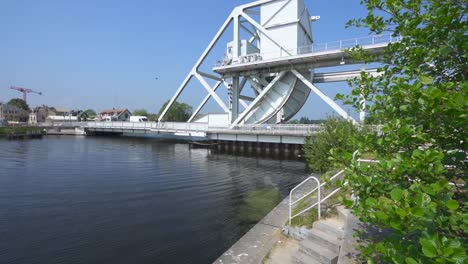 Pegasus-Bridge-Today,-World-War-two-Battle-place-in-Normandy-France