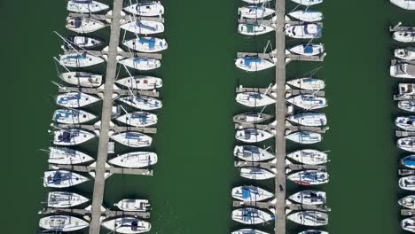 boat-harbor-panning-aerial-view