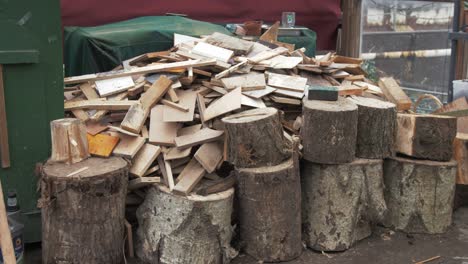 Stack-of-timber-off-cuts-firewood-fuel-source
