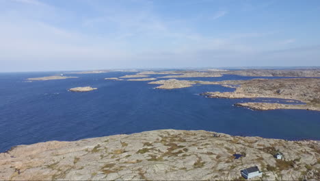 Drone-view-over-Gothenburg-Archipelago-during-summer