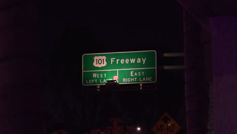 Señal-De-Autopista-101-En-Los-Ángeles