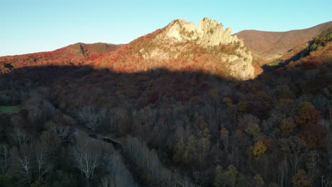 Seneca-Rocks-Sunset-Drone-Ascent