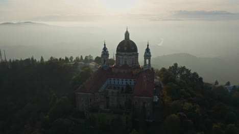 Luftbild-Von-Der-Rückseite-Der-Basilika-Superga-Turin-Italien