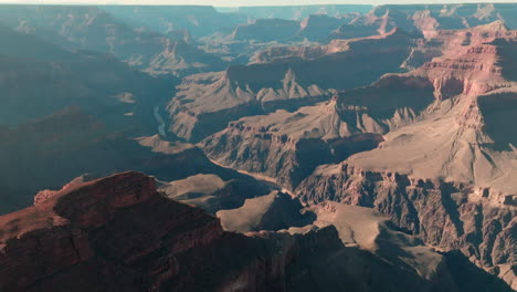 Iconic-wide-angle-aerial-view-of-vast,-majestic-Grand-Canyon,-American-Southwest