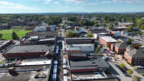 waynesboro-virginia-aerial-over-downtown-street-festival