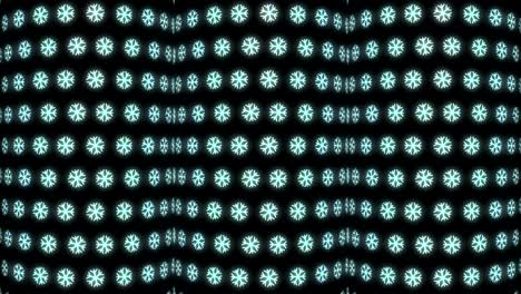 Neonweihnachtsmusterhintergrund-Der-Schneeflocke-In-Der-Weißen-Und-Schwarzen-Schleifenanimation
