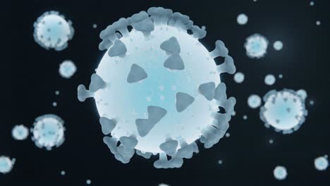 3D-Animation-Des-Leuchtenden-Coronavirus