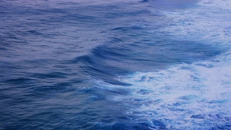 Klare-Blaue-Wellen---Halbmondkopf,-Nsw-Australien---Zeitlupe