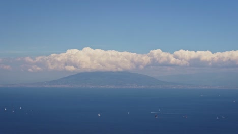 Timelapse-of-Vesuvius-with-sea-and-clouds