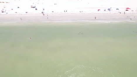 Drone-shot-of-Saint-Pete-Beach-Florida-in-summer