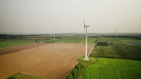 Drone-footage-of-a-wind-turbine-generating-energy-from-wind