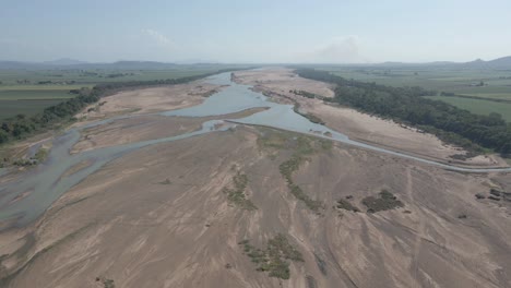 River-Drought-Over-Burdekin-In-Far-North-Queensland,-Australia